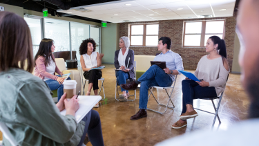 Parents in a meeting