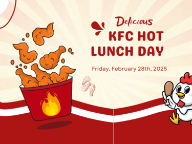 KFC Hot Lunch Banner
