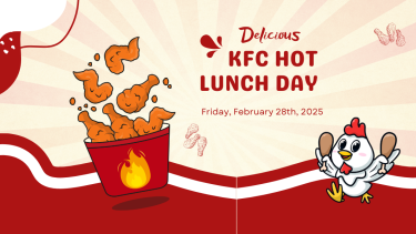 KFC Hot Lunch Banner