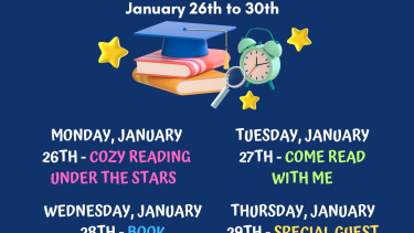 A schedule of events for Literacy Week 2026.